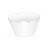 Wrapper Cupcake Tradicional - Branco - 5cm x 22cm - 12 unidades - Nc Toys - Imagem 1