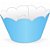 Wrapper Cupcake Tradicional - Azul Claro - 5cm x 22cm - 12 unidades - Nc Toys - Imagem 1