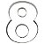Cortador Numeral 8 Ref. 358 RR Cortadores Rizzo Confeitaria - Imagem 1