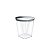 Mini Copo com borda Prateada- 10 unidades - 60 ml - Rizzo - Imagem 1