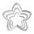 Kit Cortador Estrela 3 Pçs - Ref. 045 RR Cortadores Rizzo Confeitaria - Imagem 1