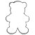 kit Cortador Urso/Árvore - Ref. 403 RR Cortadores Rizzo Confeitaria - Imagem 2