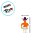 Brinquedo Mini Boneco Cowboy Sortido - 5 unidades - Rizzo - Imagem 4