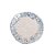 Prato Cerâmica Premium Sobremesa - Bege e Azul 20,5cm - 1 unidade - Rizzo - Imagem 1