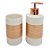 Kit para Banheiro Listras Finas Rose Gold com 2 peças - 6,5x16,5cm - 1 unidade - Rizzo - Imagem 1