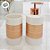 Kit para Banheiro Listras Finas Rose Gold com 2 peças - 6,5x16,5cm - 1 unidade - Rizzo - Imagem 3