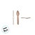 Colher de Madeira - 11cm - 50 unidades - Theoto - Rizzo - Imagem 1