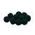Pompom Decorativo Preto - 2cm - 25 unidades - Rizzo - Imagem 1