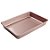 Forma Aço Carbono Retangular - 34x24x2cm - Rose Gold - 1 unidade - Cromus Linha Profissional Allonsy - Rizzo - Imagem 1