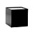 Cachepot Quadrado para Arranjos e Presentes - Preto - 15cm - 1 unidade - Rizzo - Imagem 1