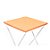 Toalha Plástica Cobre Manchas Perolizada - 78 x 78 cm - Laranja Candy - 10 unidades - CampFestas - Rizzo - Imagem 1