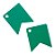 Tag Bandeirinha Verde G - 5 unidades - Rizzo - Imagem 1