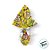 Folha para Ovos de Páscoa Dinossauros Amarelo 69x89cm - 25 unidades - Cromus - Rizzo - Imagem 2