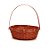 Cesta de Bambu Redondo - Vermelho - 24cm - 1 unidade - Cromus - Rizzo - Imagem 1