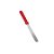 Espátula de Inox Confeiteiro Reta - Vermelho - 25cm - 1 unidade - Prime Chef - Rizzo - Imagem 1