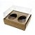 Caixa Ovo de Colher Duplo - Meio Ovo 50g a 80g - Marrom - 11 x 12,7 x 7,5 cm - 5 un - Assk Rizzo Confeitaria - Imagem 1