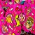 Folha para Ovos de Páscoa Metalizado Dinossauros Rosa 69x89cm - 25 unidades - Cromus - Rizzo - Imagem 1