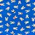 Folha para Ovos de Páscoa Metalizado Coelhinhos Azul 69x89cm - 25 unidades - Cromus - Rizzo - Imagem 1
