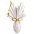 Folha para Ovos de Páscoa Double Face Acetinado Branco Ouro 69x89cm - 25 unidades - Cromus - Rizzo - Imagem 1