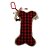 Ossinho Decorativo Vermelho/Xadrez - 26x15cm - 1 unidade - Rizzo - Imagem 1