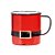 Caneca Noel de Natal - Vermelho/Preto - 15cm - 1 unidade - Cromus - Rizzo - Imagem 1