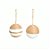 Bolas de Natal Papel Torcido - Branco/Bege - 10cm - 4 unidades - Cromus - Rizzo - Imagem 1
