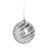 Bolas de Natal Listrada - Prata - 8cm - 6 unidades - Cromus - Rizzo - Imagem 1