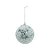 Bolas de Natal Glitter e Paete - Verde Claro/Prata - 10cm - 4 unidades - Cromus - Rizzo - Imagem 1