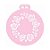 Stencil Redondo Rosas - Ref.3034 - 1 unidade - RR Cortadores - Rizzo - Imagem 1