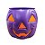 Mini Baldinho de Halloween com Alça - Abóbora - Roxo com olhos Laranjas - 1 unidade - Rizzo - Imagem 2