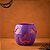 Mini Baldinho de Halloween com Alça - Abóbora - Roxo com olhos Laranjas - 1 unidade - Rizzo - Imagem 1