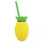Copo com Tampa e Canudo - Abacaxi Amarelo 350ml   - 1 unidade - Rizzo - Imagem 1