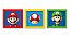 Quadros Decorativos Festa Mario - 03 unidades - Cromus - Rizzo Festas - Imagem 1