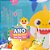 Topo de Bolo 1 Ano Festa Baby Shark - 1 Unidade - Cromus - Rizzo Festas - Imagem 2