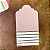 Tag Decorativa Rosa com Listras Pretas - 05 unidades - Rizzo - Imagem 1