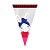 Cone Festa Brilho de Páscoa Menina Coelha 18x30cm - 50 unidades - Cromus Páscoa - Imagem 1