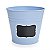 Cachepot de Metal Azul M - 01 unidade - Rizzo Festas - Imagem 1