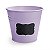 Cachepot de Metal Lilás M - 01 unidade - Rizzo Festas - Imagem 1