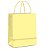 Sacola de Papel P 21,5x15x8cm - Amarelo Bebê - Embalagem Econômica - 10 unidades - Cromus - Rizzo - Imagem 1