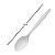 Colher Master - Branco - 15cm - 50 unidades - Plastilânia - Rizzo - Imagem 3