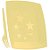 Kit Festa Garfo e Prato - Amarelo Candy - 15x15cm - 10 unidades - Plastilânia - Rizzo - Imagem 2
