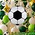 Balão de Festa Metalizado 18" 45cm - Bola de Futebol   - 1 unidade - Rizzo - Imagem 2