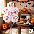 Balão de Festa Látex 8" 20cm Halloween - Help - Branco e Vermelho - 20 unidades - Piffer - Rizzo - Imagem 4
