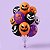 Balão de Festa Látex 8" 20cm Halloween - Sorrisos Mal - Laranja,Roxo e Preto - 20 unidades - Piffer - Rizzo - Imagem 1