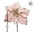 Poinsétia Decorativa - Veludo Rosa e Glitter Dourado - 24cm - 1 unidade - Rizzo - Imagem 3