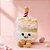 Chaveiro de Pelúcia Milkshake - Rosa- 15x8cm - 1 unidade - Rizzo - Imagem 1