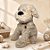 Cachorro de Pelúcia - Creme - 25x25x15cm - 1 unidade - Rizzo - Imagem 1