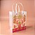 Sacola de Plástico Transparente Fosca - Rosa Tropical - 18x24x10cm - 1 unidade - Rizzo - Imagem 1