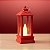 Mini Lamparina Decorativa com Led - Vermelha - 4,5x9x4,5cm - 1 unidade - Rizzo - Imagem 1