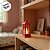 Mini Lamparina Decorativa com Led - Vermelha - 4,5x9x4,5cm - 1 unidade - Rizzo - Imagem 4